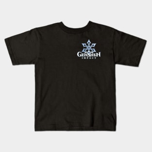 cryo emblem genshin impact Kids T-Shirt